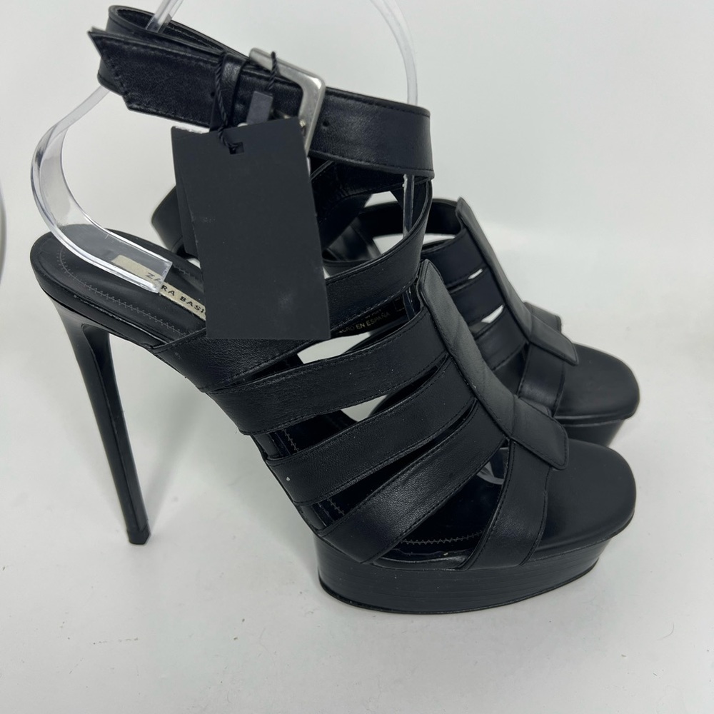 NWT ZARA wrap around strappy Heels sz 40